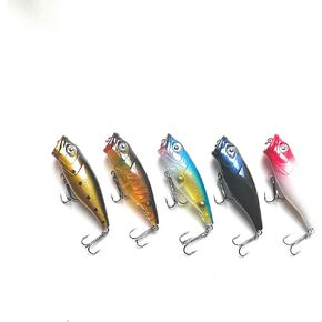 Topwater Popper，Lures Set, 1/4 oz, Vibrant Colors, for Stream and Lake Fishing,Small Fish,5 Pieces