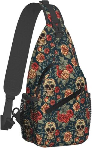 Pink Flamingos Sling Backpack Hiking Backpack Crossbody Bag Sports Lightweight And Durable Chest Bag Shoulder Bag For Women Men in Saudi Arabia