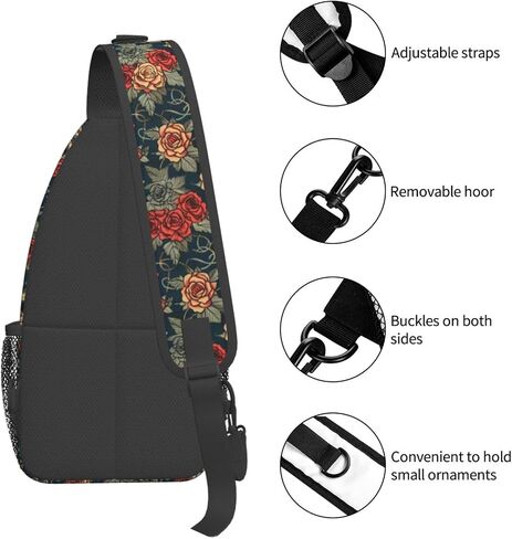 Pink Flamingos Sling Backpack Hiking Backpack Crossbody Bag Sports Lightweight And Durable Chest Bag Shoulder Bag For Women Men in Saudi Arabia