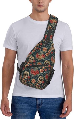Pink Flamingos Sling Backpack Hiking Backpack Crossbody Bag Sports Lightweight And Durable Chest Bag Shoulder Bag For Women Men in Saudi Arabia