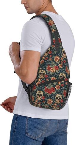 Pink Flamingos Sling Backpack Hiking Backpack Crossbody Bag Sports Lightweight And Durable Chest Bag Shoulder Bag For Women Men in Saudi Arabia