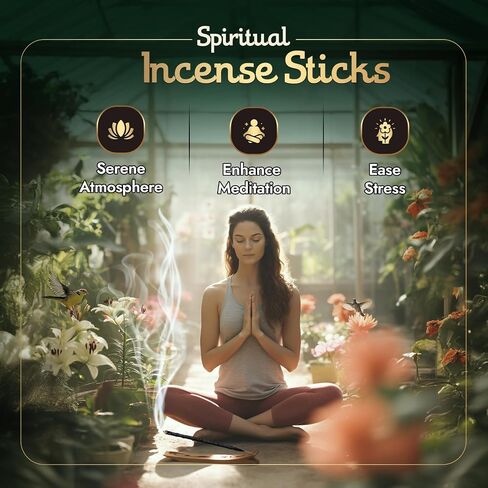 Ritual - Full Moon Incense Sticks, Expresses Your Intentions and Desires, 6 Sticks, 9 Inches Each, Organic Incense with Aromatic Concentrated Oil, Charcoal, Natural Binder & Salt - 1 Hour Burn Time in Saudi Arabia