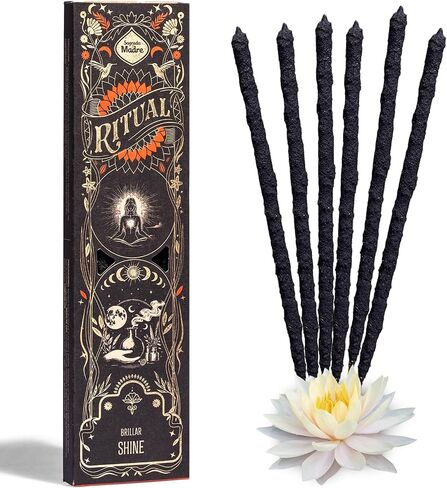 Ritual - Full Moon Incense Sticks, Expresses Your Intentions and Desires, 6 Sticks, 9 Inches Each, Organic Incense with Aromatic Concentrated Oil, Charcoal, Natural Binder & Salt - 1 Hour Burn Time in Saudi Arabia