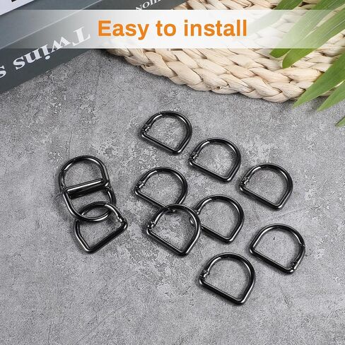 12Pcs Small D Ring Carabiner Clips, Stainless Steel Mini Carabiner Keychain Spring D Rings Hook for Dog Collars Car Keyring Backpack Clips Webbing Buckle Paracord Keyrings Purse Chain in Saudi Arabia