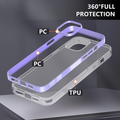 for iPhone XR Case,Cute Wave Frame Clear Anti-Scratch Protective Phone Case,Soft TPU Slim Fit Flexible Phone Cover PC Bumper Shockproof Full-Body Protective Cover,Yellow(5-1) in Saudi Arabia