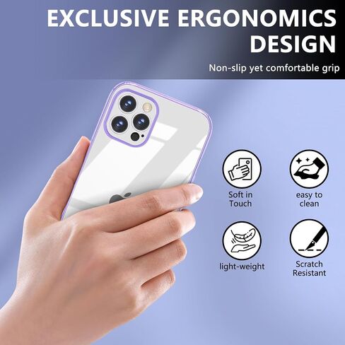 for iPhone XR Case,Cute Wave Frame Clear Anti-Scratch Protective Phone Case,Soft TPU Slim Fit Flexible Phone Cover PC Bumper Shockproof Full-Body Protective Cover,Yellow(5-1) in Saudi Arabia