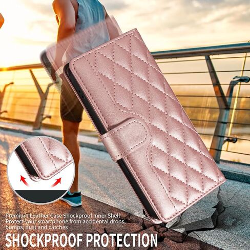 Asuwish Phone Case for Samsung Galaxy A20 A30 Wallet Cover with Tempered Glass Screen Protector and Wrist Strap Lanyard Card Holder Slot Stand Flip Cell Purse M10s A 30 20A A205G Women Men Rose Gold in Kuwait