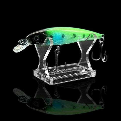 Clear Fishing Lure Display Stands, Acrylic Fishing Lure Display Stands Larger Fishing Lures Easels, for Baits Lure Display, Fishing Lures Storage Decoration for Fishing Store Baits and Accessories in Saudi Arabia
