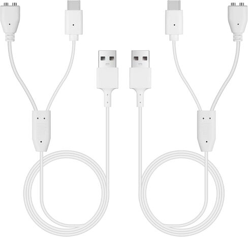 Pack of 2 Charger Cord Replacement for Jugbow/Delupet/Yawpet Training Collar, 2-in-1 USB C and Magnetic Bark Collar Charging Cable in Kuwait