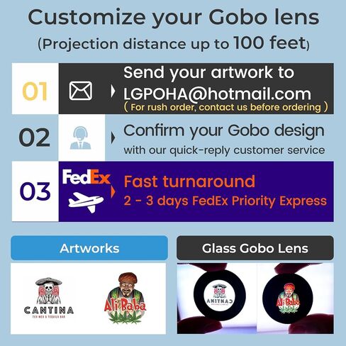 جهاز عرض GOBO بشعار 120 وات للأعمال، عرض دوراني فائق السطوع مع جهاز تحكم عن بعد وعدسة زجاجية، نظام تبريد ثلاثي، IP65 مقاوم للماء للاستخدام الداخلي والخارجي الآمن in Kuwait