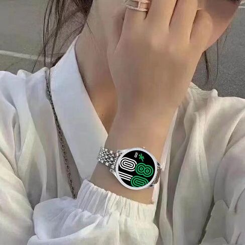 Compatible with Samsung Galaxy Watch 4 40mm 44mm 2021 Diamond PC Plating Bumper Case Bling Crystal Shiny Glitter Frame Hard Protective Shell Cover for Galaxy Watch 4 2021 (44mm, Black) in Kuwait
