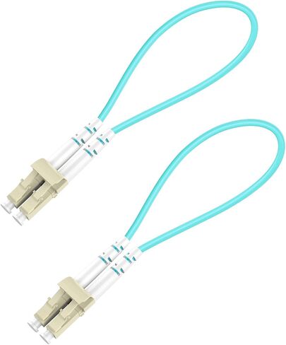 LC/UPC Fiber Loopback Tester Cable, OM3 Multimode Duplex - 50/125μm Fiber Optic Loopback Adapter, for Self-Testing SFP Modules or Network Equipment in Kuwait