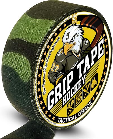 EAGLES Hockey Tape Multipurpose Cloth Tape Roll for Lacrosse Baseball & Softball Bats, Rackets, Pullup Bars, Gardening Tools, Easy Tear Over Grip - Multi Sport Handle Tape - Sports Gift in Kuwait