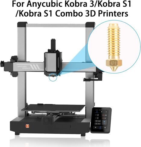 10 قطع من الفوهات النحاسية من Ideaformer لـ Anycbic Kobra 2، Kobra 2 Plus، Kobra 2 Max، Kobra 2 Pro، Kobra 2 Neo، مجموعة فوهات الطابعة ثلاثية الأبعاد 5 قطع 0.4 مم + 3 قطع 0.6 مم + 2 قطعة 0.8 مم فوهة الطارد Hotend لسلسلة Kobra 2 in Kuwait