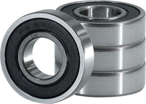 CHR Ball Bearings | 3/4" | 4 Pack | Double Rubber Sealed Deep Groove Ball Bearing | Lubricated Chrome Steel | Exceptional Performance for Motors, Appliances, Machinery | ISO 9001-2015 Certified in Saudi Arabia