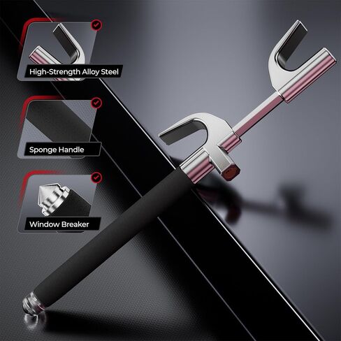 SURDOCA Upgraded Car Steering Wheel Lock Anti-Theft Device, Steering Wheel Locks for Car SUV Van, Easy Installation, Rubber Protection, Extendable Universal Security Device in Kuwait