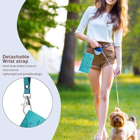 JanCalm for Samsung A16 5G Case Wallet,[RFID Blocking][Card Cash Slots][Wrist Strap] Floral Butterfly Cute Pattern Leather Protective Stand Flip Phone Cases Cover for Galaxy A16 (Green) in Kuwait