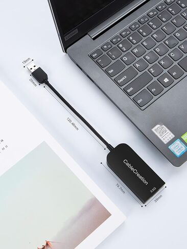 Cablecreation USB إلى Ethernet Adapter ، Driver Free USB 3.0 إلى 10/100/1000 Gigabit Ethernet LAN Adapter متوافق مع Nintendo Switch ، الكمبيوتر المحمول ، الكمبيوتر الشخصي ، MacBook ، Windows ، MacOS ، Linux ، الألومنيوم in Saudi Arabia