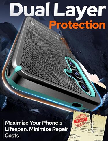 بالنسبة إلى Samsung Galaxy S25 متوافق مع غطاء هاتف Magsafe Magnetic Huchice Slide Hip مع Kickstand for Galaxy S25 - Black in Kuwait