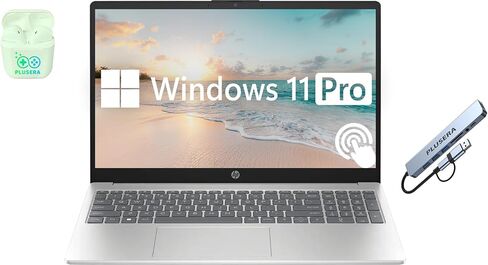 HP 15.6 "FHD Touch Scency Captop ، 64GB RAM 2.5TB تخزين (2 تيرابايت SSD+512GB محطة الإرساء) ، 10 cores Intel Core I7 ، Windows 11 Pro مع Microsoft Office Home & Business مضمّن ، بالإضافة إلى أذن الأذن in Kuwait