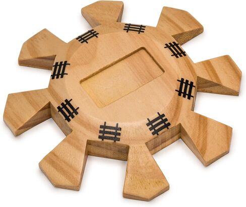 مجموعة كاملة من القطار المكسيكي من شركة Yellow Mountain Imports مع 12 قطعة دومينو مزدوجة (نقاط/نقاط)، ومحور خشبي، وعلامات قطار مصبوبة، ولوحة تسجيل in Kuwait