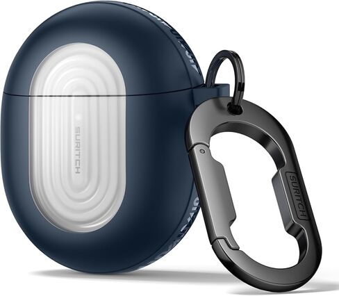 Suritch Magnetic المصد الحالات لـ Google Pixel Buds Pro 2 (2024) و Pixel Buds Pro (2022) غطاء الحالة ، أغطية وقائية مقاومة للصدمات مع Carabiner & Cleaning Kit & Removal Tool ، Navy in Kuwait