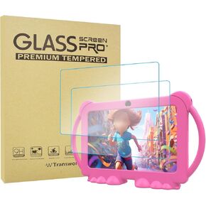 2pcs واقي شاشة زجاجي مُسخن لـ Hottablet HotQ8 Tablet 7 بوصة/ Peicheng Q8/ Yobanse أطفال 7 بوصة T88/ Pritom K7/ Cupeisi AIQ8K Q8K Q81K/ Cintixo V8 V9