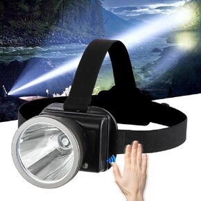 Rechargeable High Lumen LED Headlamp, Ultra-Long Range 7200mAh Powerful Battery Waterproof Suitable for Outdoor Hiking, Camping, Hunting and Prospecting (Motion Sensing)