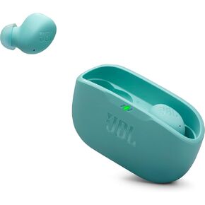 JBL Vibe Buds 2 - True Wireless Noise Cancelling Earbuds Pure Bass Sound & Smart Ambient Technology, 4mics for Crisp, Clear Calls, up to 40Hrs of Playback, IP54 Dust & Water Resistant (White)