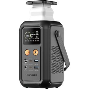 AsperX Portable Power Station (60,000mAh), 192Wh Power Bank Station, Total 200W, LiFePO4 Battery, Dual 140W Fast Charging, Generators for Home Use, for Home Backup Outdoor Emergency RV Van Hunting