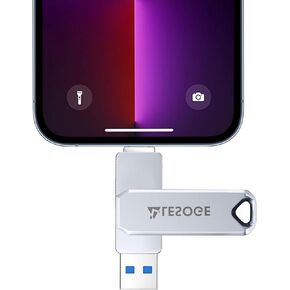 USB Flash Drive, 120GB Storage, Compatible Android Phone and PC，Need APP