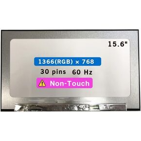 15.6" Screen Replacement for Dell Latitude 15 3520 5500 5530 5531 LCD Display Panel 30 pin (HD 1366x768 Non-Touch)