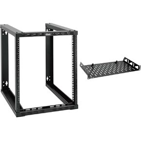 Tecmojo 12U Wall Mount Rack & 8in Server Rack Shelf