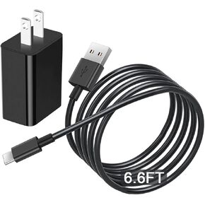 Replacement Electric Spin Scrubber USB C Charger Power Cord for YKYI, Keimi, Leebein, Bomves Electric Spin Scrubber USB Wall Adapter Type C Charging Cable Cord (6.6Ft)