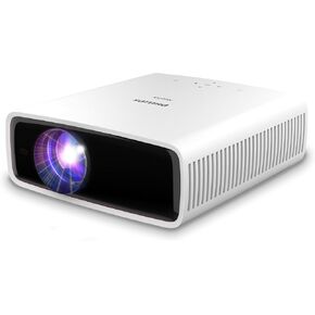 Philips Neopix 550 Home Cinema Video Projector with Wi-Fi, Full HD 1080p, Advanced LED Light Source, Wi-Fi Mirror Mode, Stereo Sound, White