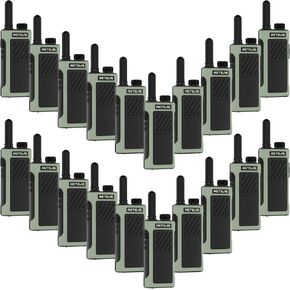 Retevis RB66P Fast Charging 2 Way Radio, Commercial Walkie Talkies with Earpiece,1500mAh Battery,USB-C Charging,Two Way Radio Long Range for School Nursing Home (20 Pack)