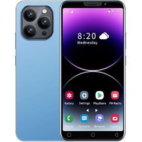Cheap Mobile Phones, 5.0'' Dual SIM Dual Camera, Android OS, 16GB ROM【Expandable up to 128GB】, Support WiFi/Bluetooth/FM, Face Unlocked Cell Phone (Black)
