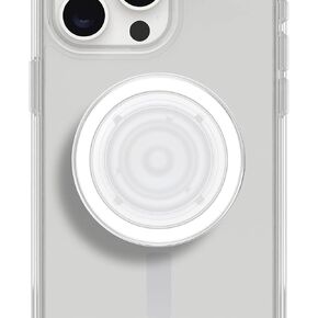 Magnetic Phone Grip Compatible with Magsafe，Collapsible Mobile Phone Stand Holder for Smartphone Tablet Cell Phone Accessory - Clear Opalescent