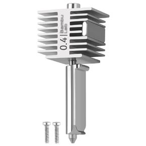 Bambu Lab A1/A1mini Hotend 0.4mm High Temp&Fast Speed Stainless Steel Nozzle+Heating Block Integrated Structure Compatible with Bambu Lab A1&A1 Mini 3D Printer
