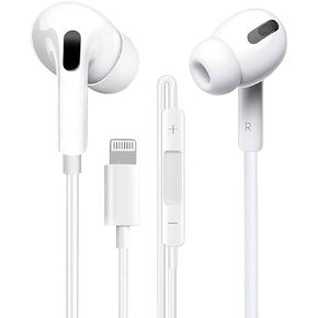 Headphones with Microphone and Volume Control, Bluetooth 5.0 and Active Noise Cancellation Earphones in Ear Headphones Compatible with iPhone 8/8plus X/Xs/XR max/14/12/11pro/SE