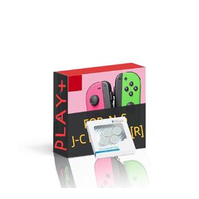 3-in-1/pack joypads وحدة تحكم لاسلكي متوافق مع n-switch/lite/OLED ، مع اهتزاز مزدوج/6 محور gyro/motion motion/swatehot ، يشمل وحدات تحكم ، وأشرطة الرسغ ، وحالة الحماية ، وأغطية عصا التحكم. (الوردي / الأخضر)