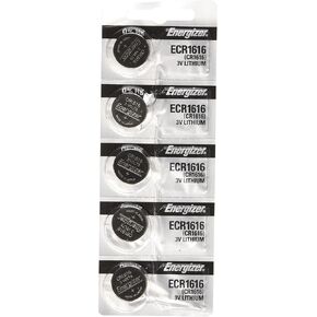 Energizer CR1616 3V Lithium Battery -Pack of 5