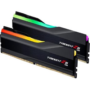 G.SKILL Trident Z5 RGB Series (Intel XMP 3.0) DDR5 RAM 48GB (2x24GB) 8000MT/s CL40-48-48-128 1.30V Desktop Computer Memory U-DIMM - Matte Black (F5-8000J4048E24GX2-TZ5RK)