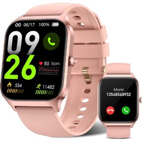 Smart Watch for Women Make Call Answer 1.85" Fitness Tracker with 20+ Sport Modes Fitness Watch Sleep SpO2 Heart Rate Monitor Smartwatch IPX8 Waterproof Pedometer Activity Tracker for Android iPhone