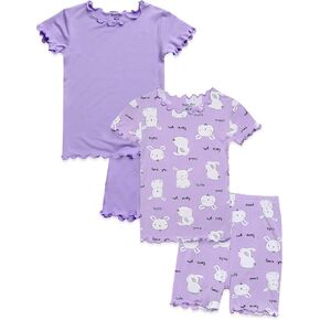 VAENAIT BABY Toddler Kids Girls Boys Sleepwear Pajamas Short Soft Shirring Cool Summer Viscose Pjs 2pcs Set