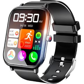 Watch Smart Watch for Men Women ، Tracker اللياقة البدنية ، الساعات الذكية 1.9 "، 24 وضعًا رياضيًا ، معدل ضربات القلب/مراقبة النوم/عداد الخطى/SPO2/خطوة ، IP68 مقاوم للماء ، بطارية رقيقة للغاية ، طويلة الأمد لنظام Android iOS