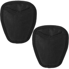 2Pcs Handcuff Holder, Open Top Handcuff Case Holster Fits Standard Chain or Hinge Handcuffs, Wear-Resistant Handcuff Pouch for Law Enforcement Security Police Correctional Officer