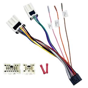 16Pin ISO Aftermarket Radio Harness Adapter for Nissan 1995-2013 Infiniti 1997-2012, 16Pin Android Car Stereo Wiring Harness with SWC Reverse Cable Car Radio Stereo Wiring Harness Cable for Xterra