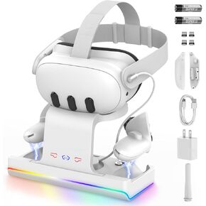 GEEKERA Charging Dock for Meta Quest 3/Oculus Quest 3, VR Accessories