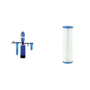Aquasana Whole House Water Filter System - Carbon & KDF Home Water Filtration - Reduces Sediment & 97% Of Chlorine - Rhino Chlorine - WH-1000